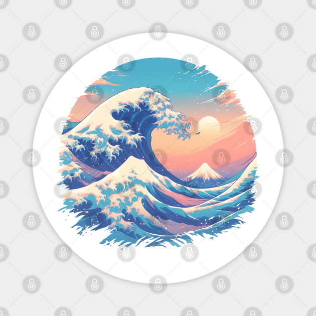 The Great Wave of Kanagawa Magnet by aphian